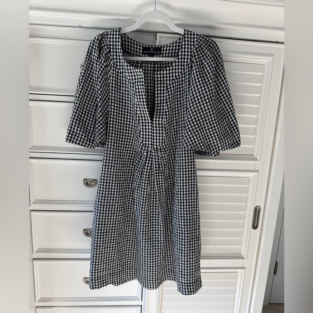 Tuckernuck Pomander Place Black and White Gingham Dress